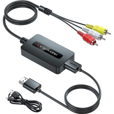HDMI auf RCA Konverter Kabel AV Adapter Full HD Composite USB Kabel