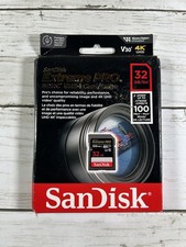 SEALED SanDisk Extreme PRO 32 GB Class 10/UHS-I U3 V30 SDHC