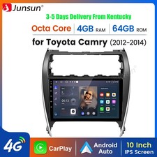 Carplay 464g Android15 Car Stereo Radio Gps Navi Rds For Toyota Camry 2012-2014