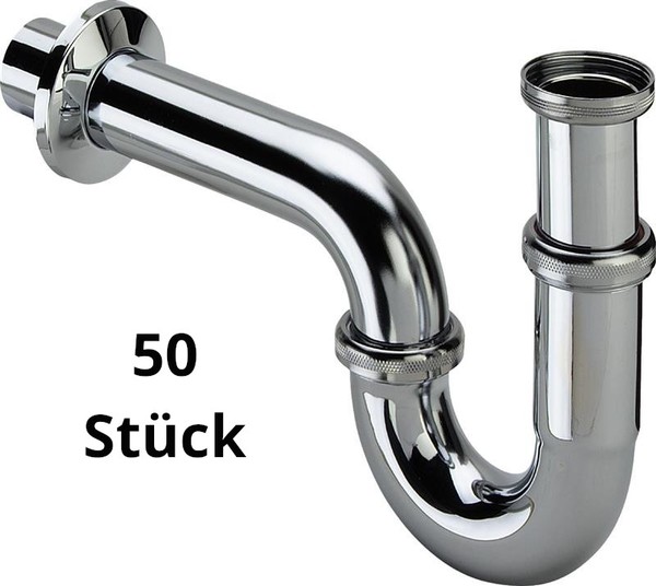 "50X Viega RöHrensiphon Waschbecken 1 1/4\" X 32Mm Siphon Sifon Messing Verchromt"-image
