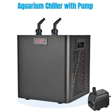 79Gal Aquarium Chiller Water Chiller Stable Fish Tank Cooler with Pump 300L