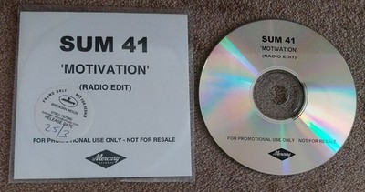 SUM 41 - Motivation - PROMO - BUY ANY 4 LISTED CDs £7.99 FREEPOST