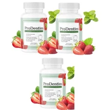 PRODENTIM WITH TEETH 30 TABLET ( 3 BOTTLE )