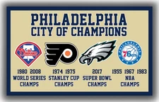Philadelphia City of Champions Team Souvenir Flag 90x150cm3x5ft Fans Best banner