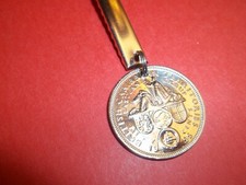 CARIBBEAN FIFTY (50) CENT COIN - PENDANT NAPKIN CLIP - 1955 - 71st BIRTHDAY
