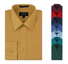 Men's Classic Button Up Long Sleeve Regular Fit Dress Shirt