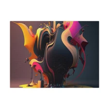 Abstract Art Matte Canvas, Stretched, 0.75"