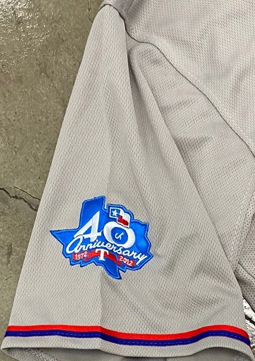Yu Darvish Texas Rangers 2012 auténtico juego en el campo corte 40 aniversario Jersey Talla 56 Foto 4 de 4