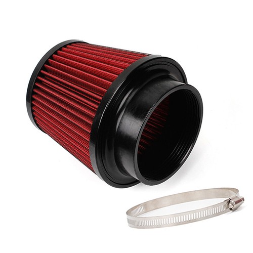 1x 4 Inch Universal Round Cone Mushroom Head Air Intake Filter & Clamp New - Picture 2 of 6