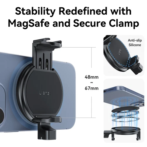 MG-10 MagSafe Uchwyt dysku twardego do smartfona z gwintem 1/4 Uchwyt zimnej stopki - Zdjęcie 6 z 10