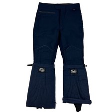 VTG Robbe Blue Ski Snowboard Pants Winter Foot Stirrups Made in USA 32" Waist