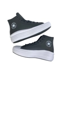 Converse Chuck Taylor All Star Move Shoe Sneakers Grey Women s Size 7 A01344C