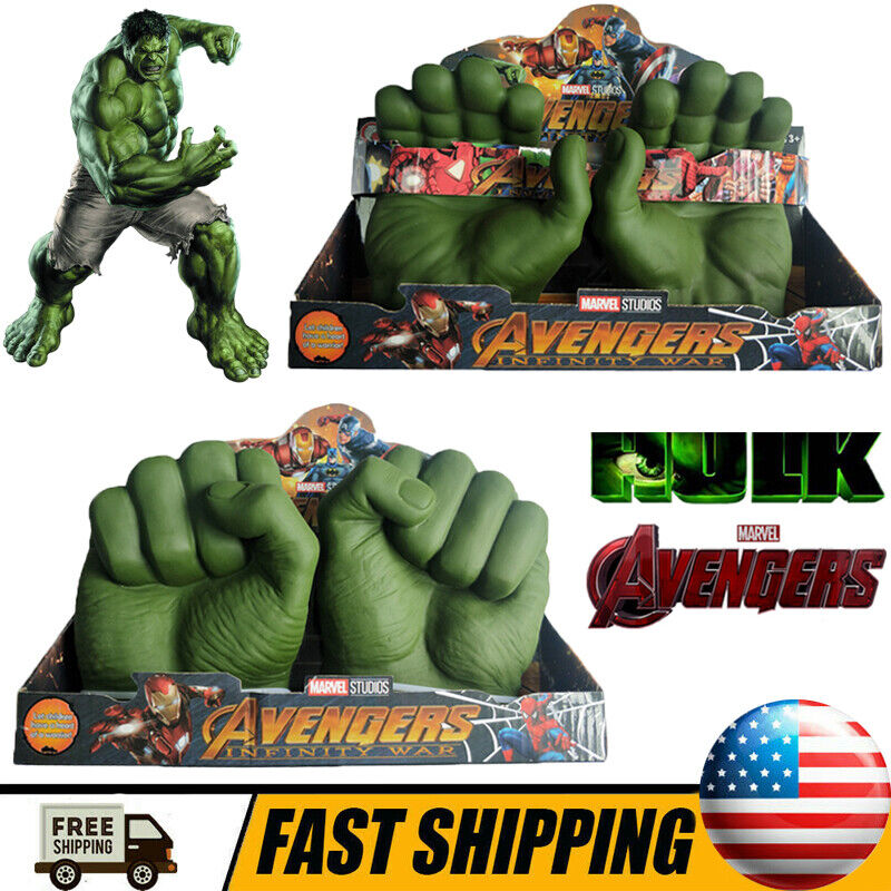 Marvel the Hulk Mask B9973 Role Play Avengers Clenched Fist Gloves B5778 -  AliExpress