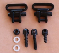 Rifle Sling Mounting Kit- 1" Quick Detach Sling HD Swivels & Base Studs - 4038