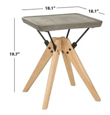 Safavieh MARCIO IN/OUTDOOR SIDE TABLE, Reduced Price 2172736227 VNN1024A