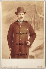 CABINET CARD SIGNED MONTREAL CANADA NAMED LESLIE HAMILTON GAULT SUMMERHAYES