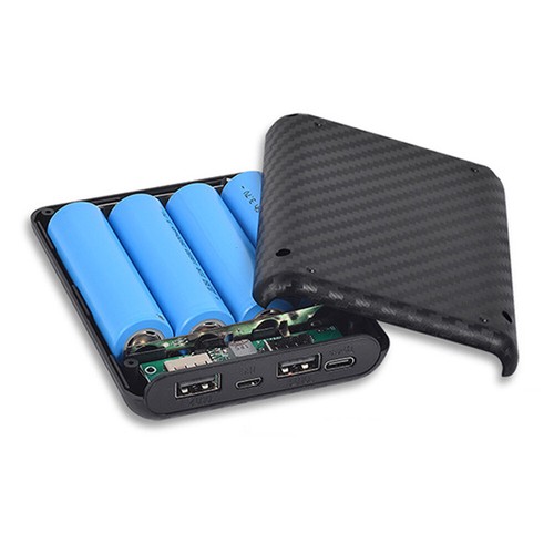 Dual USB DIY 4x18650 Battery Power Bank Case Shell Charger Box For Cell Phone US - Photo 24 sur 27
