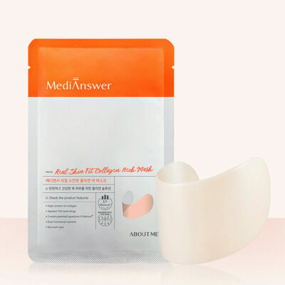 MediAnswer Real Skin Fit Kollagen Halsmaske / K-Beauty