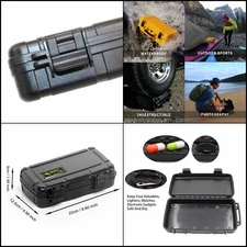 MOOCY Small Hard Case with Customizable Foam Insert, 8.6x4.9x1.9 Inches