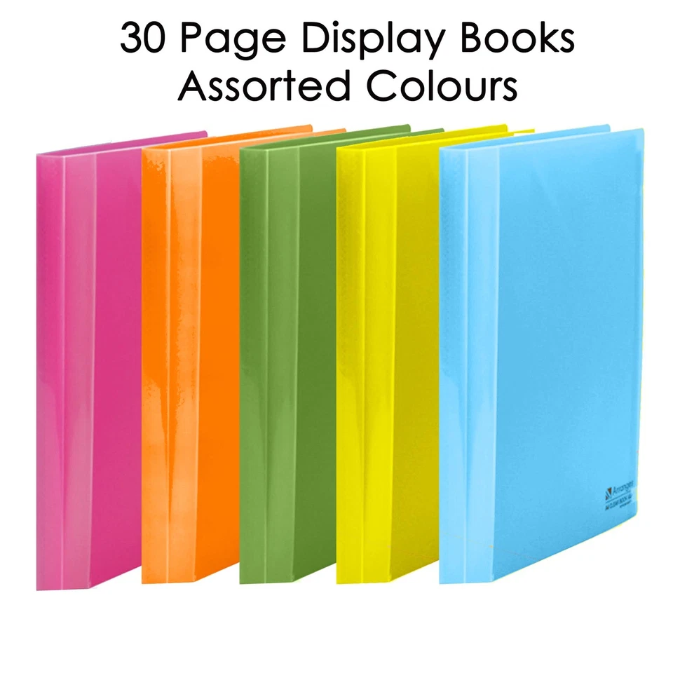 THE ELEGANT SERIES 30 Page Document Display Presentation Books File Portfolio - Large Colour Range