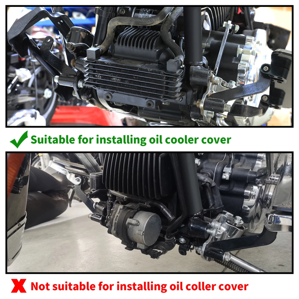 Cubierta del enfriador de aceite apta para Harley Touring Road King Street Glide 2011-2016 2015 14 Foto 2 de 4