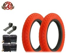 ALTA BICYCLE TIRES 12-1/2 x 2-1/4 RED HF-143G COMP III TREAD W/TUBES  RIMSTRIPS