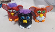 Lot of 3 Vintage 1998 McDonalds Happy Meal Toy Furbys