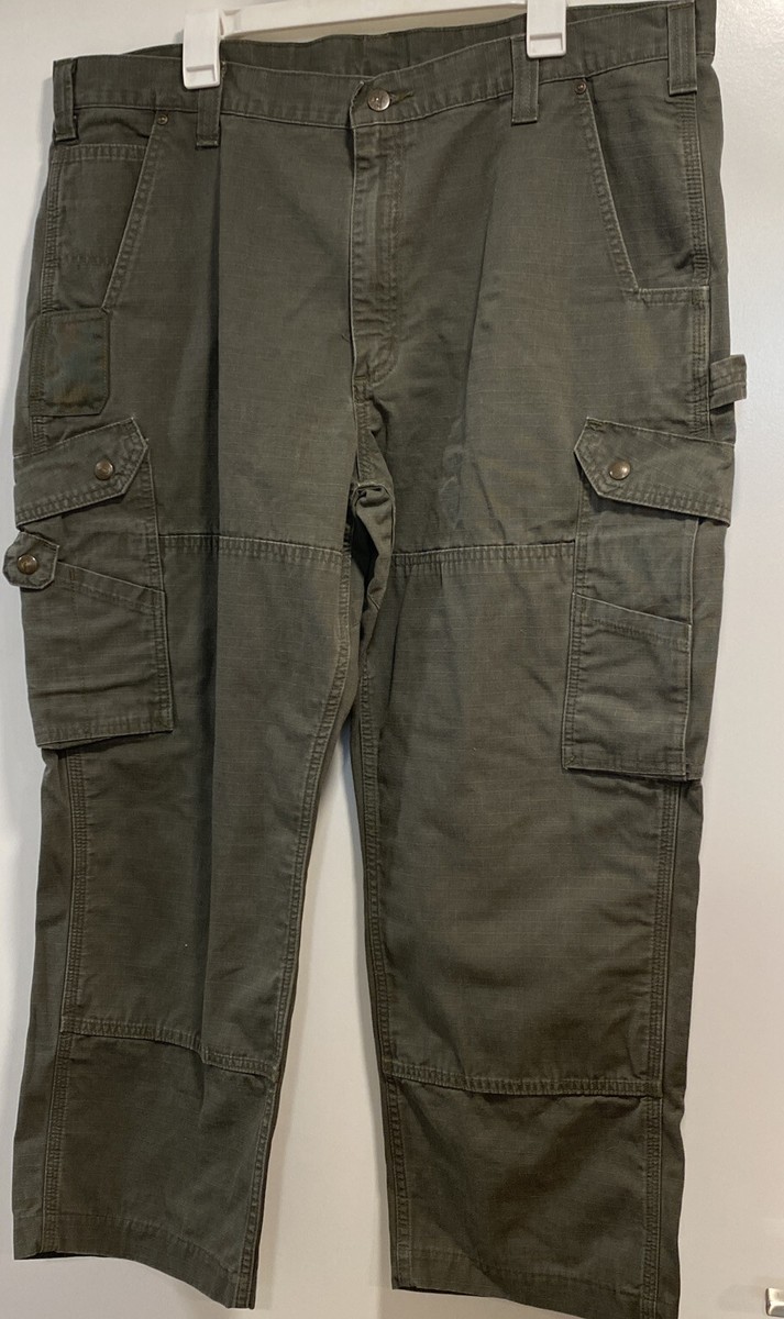 Carhartt Green Cargo Work Pants B342-MOS Relaxed Fit Ripstop Carhartt Green Cargo Work Pants B342-MOS Relaxed Fit Ripstop