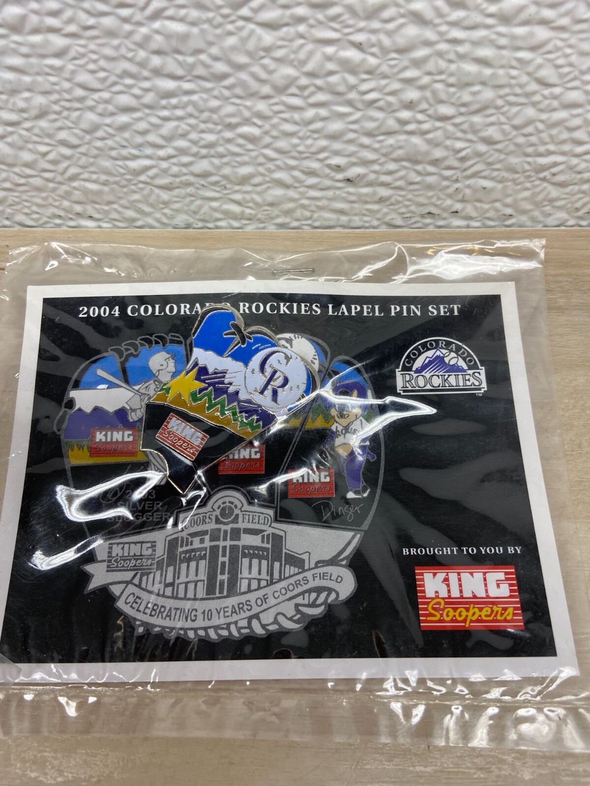 Vintage 2004 MLB Colorado Rockies Collection Lapel Pins Set Of 4 NOS