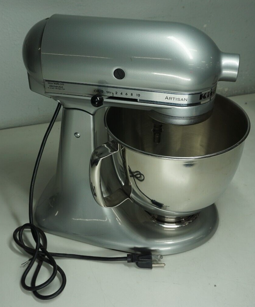 KitchenAid Artisan Stand Mixer Tilt-Head Contour Silver KSM150PSMCO w/ SS Bowl