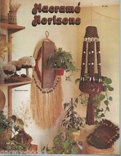 Macrame Horizons Vintage Pattern Instruction Book 1977 Plant Hangers Clock NEW