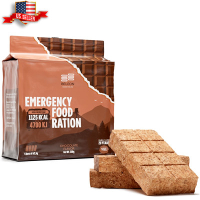 Chocolate High Energy Bar Biscuit 20-Year Shelf Life for Survival Emergency 