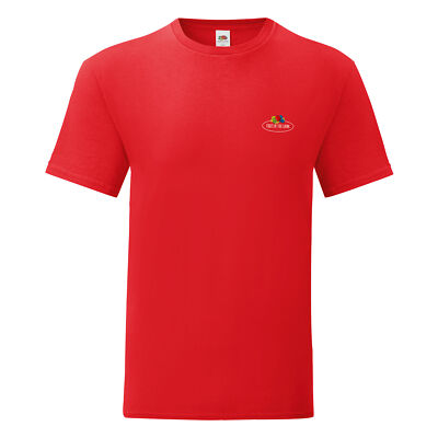 Fruit of the Loom Iconic 150 T-Shirt mit Vintage-Logo auf der Brust kult Shirt