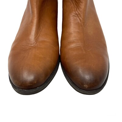 The Others 7 Sins Bottes D'équitation Sam Edelman Penny En Cuir Marron - Pointure 7 - Occasion Bon état Bottes Genou Fermeture éclair