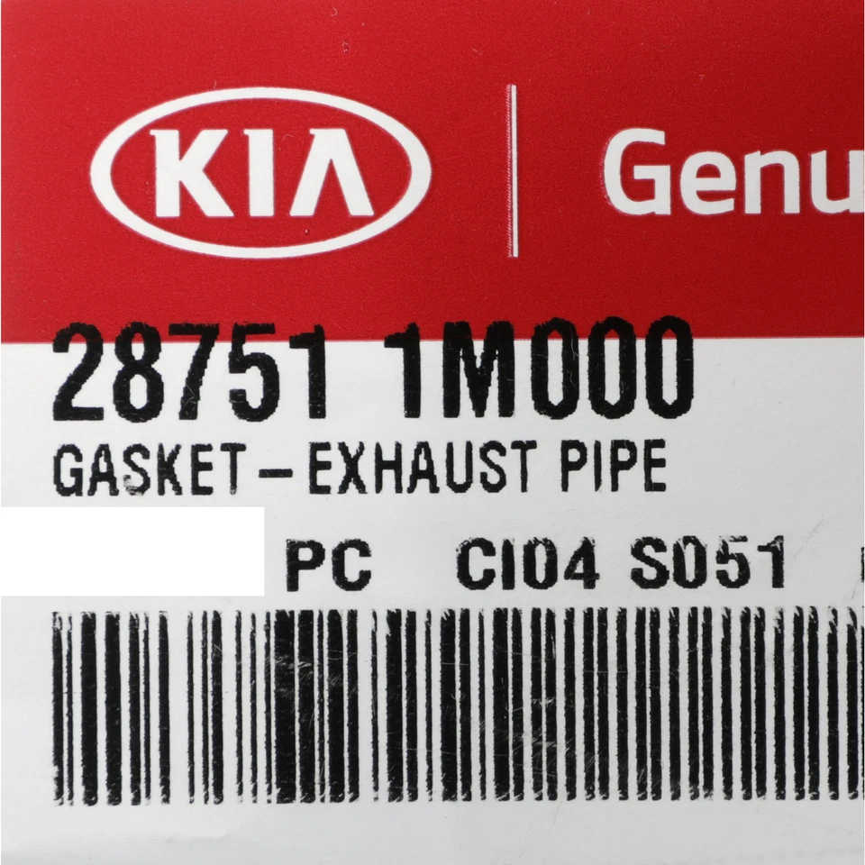 OEM NUEVO 2011-2023 Kia Rio Forte Forte5 Forte Koup Junta del tubo de escape 287511M000 Foto 3 de 3