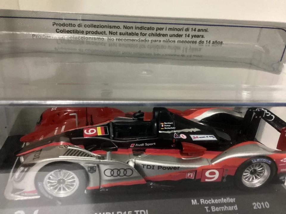 IXO AUDI R15 TDI PLUS  2010  winner 24h Le Mans die-cast 1/43, Nuova in teca - Immagine 4 di 4