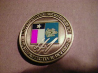 UNITED STATES SECRET SERVICE #41 BUSH PROTECTIVE DIVISION Challenge Coin