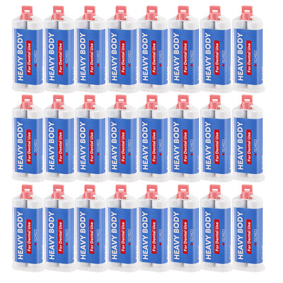 24Pc Heavy Body Fast Rapid Set Dental Impression Material 50mL Cartridge VPS PVS