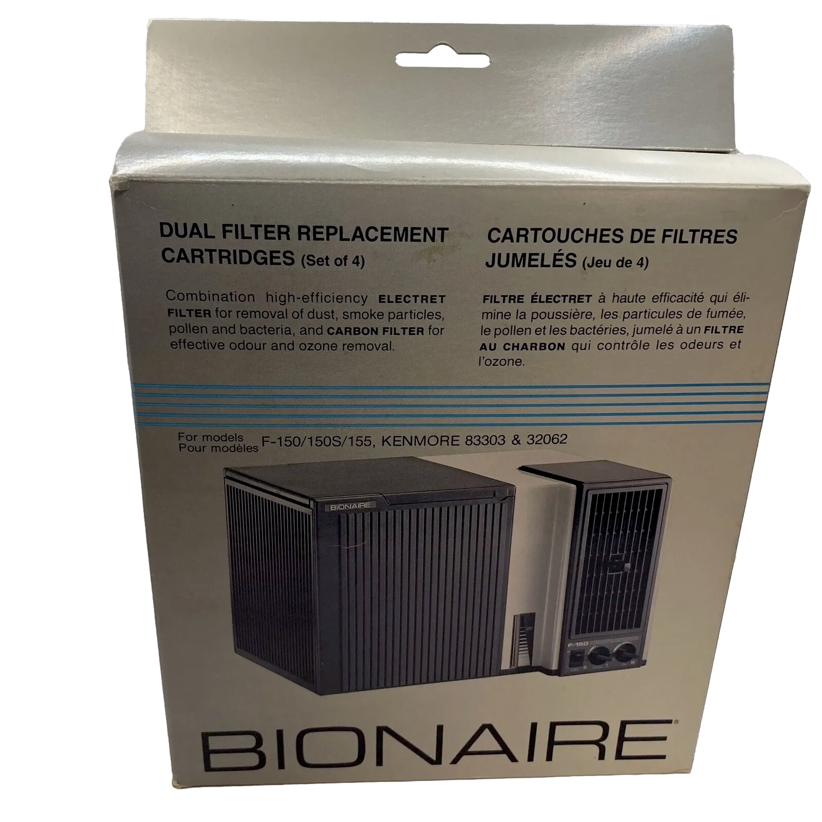 Bionaire Environmental Air Dual Filter Replacement Cartridge Set Of 4 F