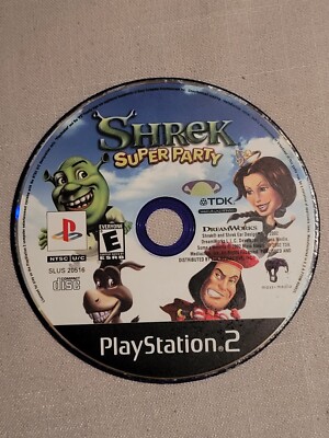 Shrek: Super Party (Sony PlayStation 2, 2002) Non Working Disc Only 