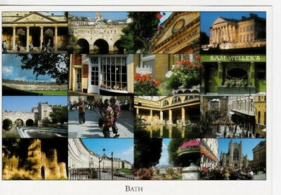 BAD, PURZELSET - COLLAGE FARBPOSTKARTE