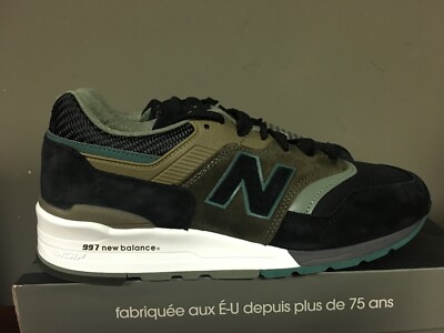 new balance 997 black green