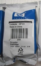 4 Genuine HP 61 Tri-Color Printer Ink Cartridge CH562W HP 61 OEM Sealed NOS 2019