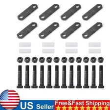 Racewill 2 Set Trailer Shackle Kit Tandem Axle Trailer Kit for Double Eye Spring