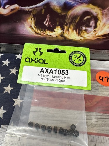 AXIAL AXA1053 Nylon Locking Hex Nut M3 Black 10pc. - Picture 4 of 4