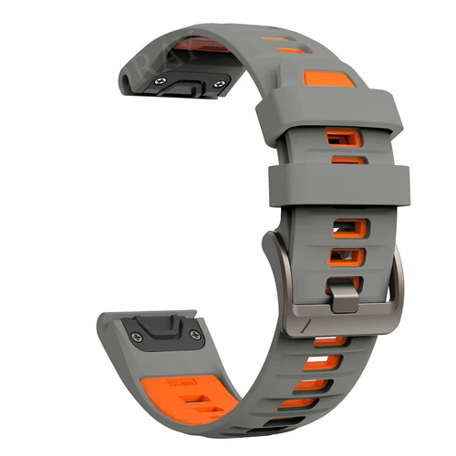 Quick Fit Strap For Garmin Fenix 8 E 7 7X 6 6S 6X 5X 5Plus 3 Silicone Watch Band - Picture 59 of 71