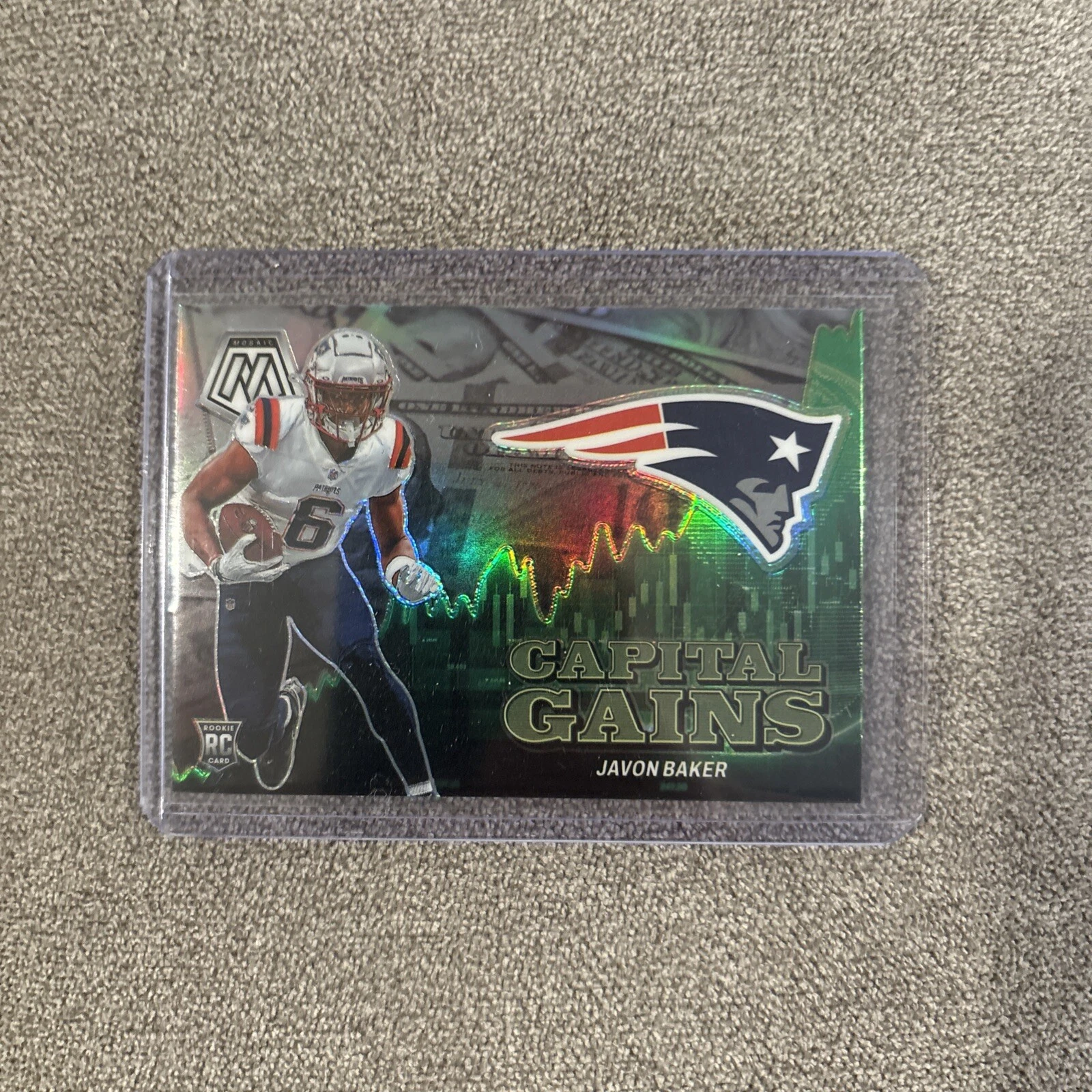 Javon Baker Panini Mosaic Capital Gains #9 Base