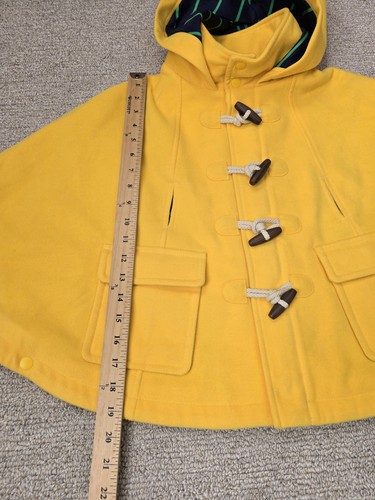 Rowing Blazers X Target Girls Duffle Cape Medium M 8 Solid Yellow Kids Classic - Picture 19 of 22