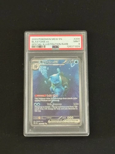 Blastoise ex 200/165 Sv: Scarlet & Violet 151 Holo PSA 9