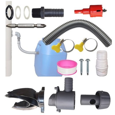 PVC Pipe Rainwater Collector Complete Set Crown Drill Bit Downpipe Compatibility